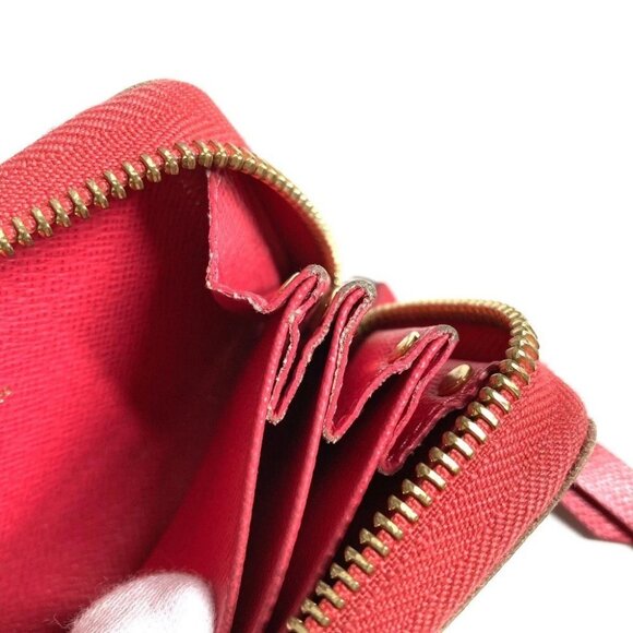 LOUIS VUITTON M61540 Monogram Mule cult Business Card Case Coin Purse Brown/pink - Picture 9 of 9